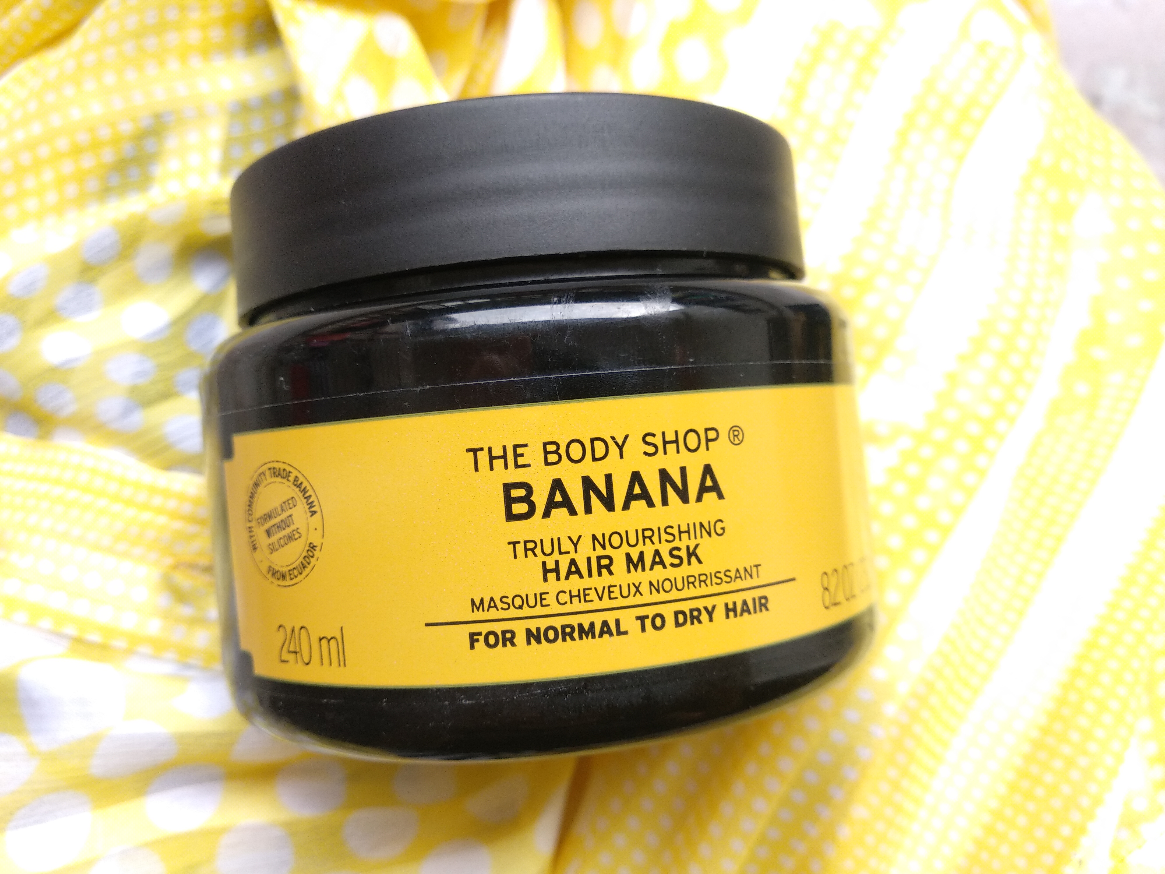The Body Shop - Banana Truly Nourishing Hair Mask Review - Influsser