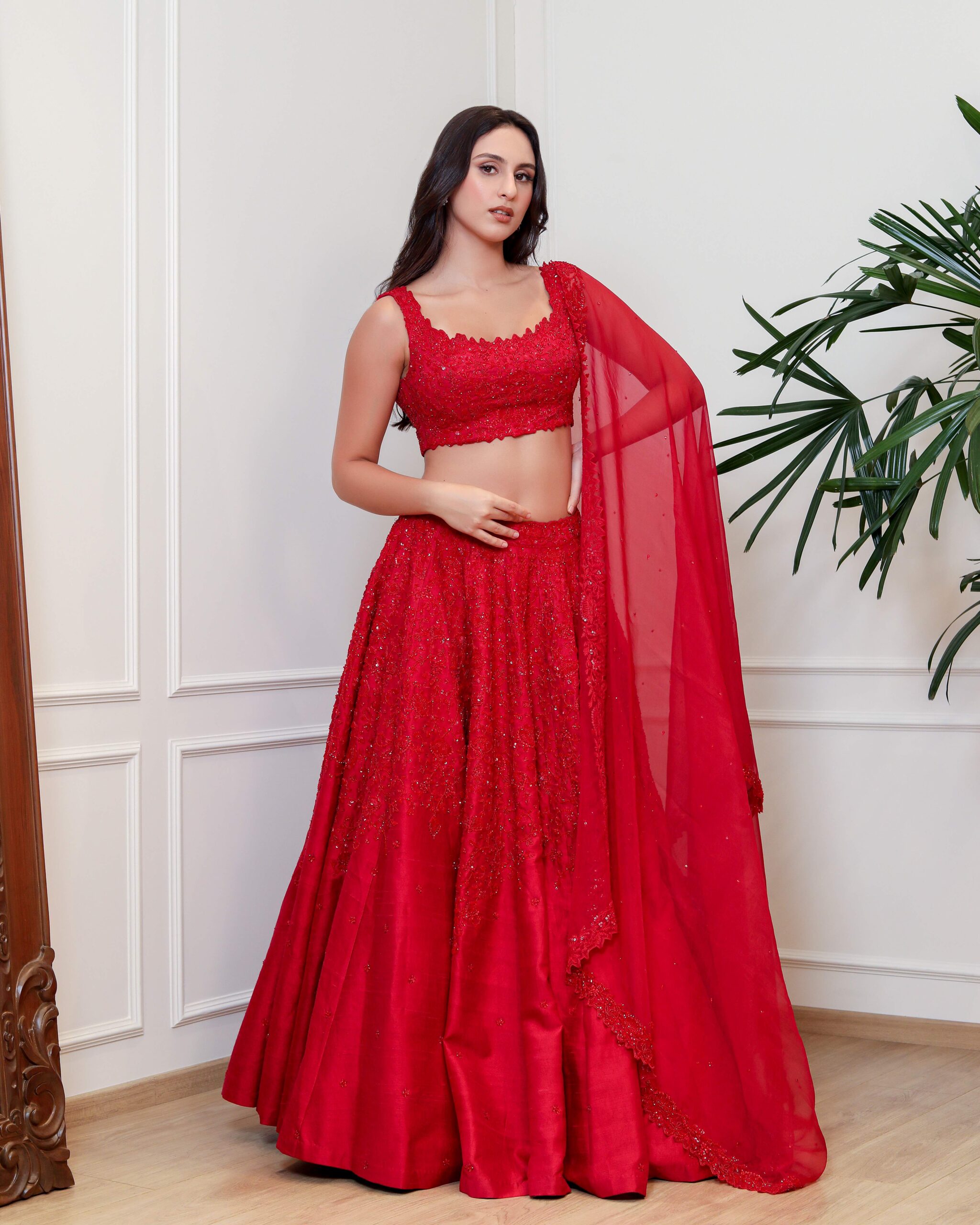 Naibah_11 red lehenga