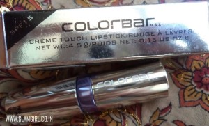 COLORBAR CREME TOUCH LIPSTICK IN NUDE CORAL 012 REVIEW