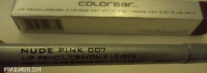 COLORBAR LIP PENCIL / CRAYON IN NUDE PINK 007 REVIEW 10