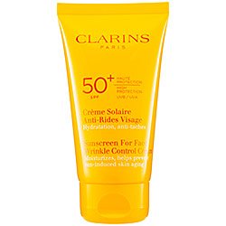 Clarins wrinkle control sunscreen SPF 50+
