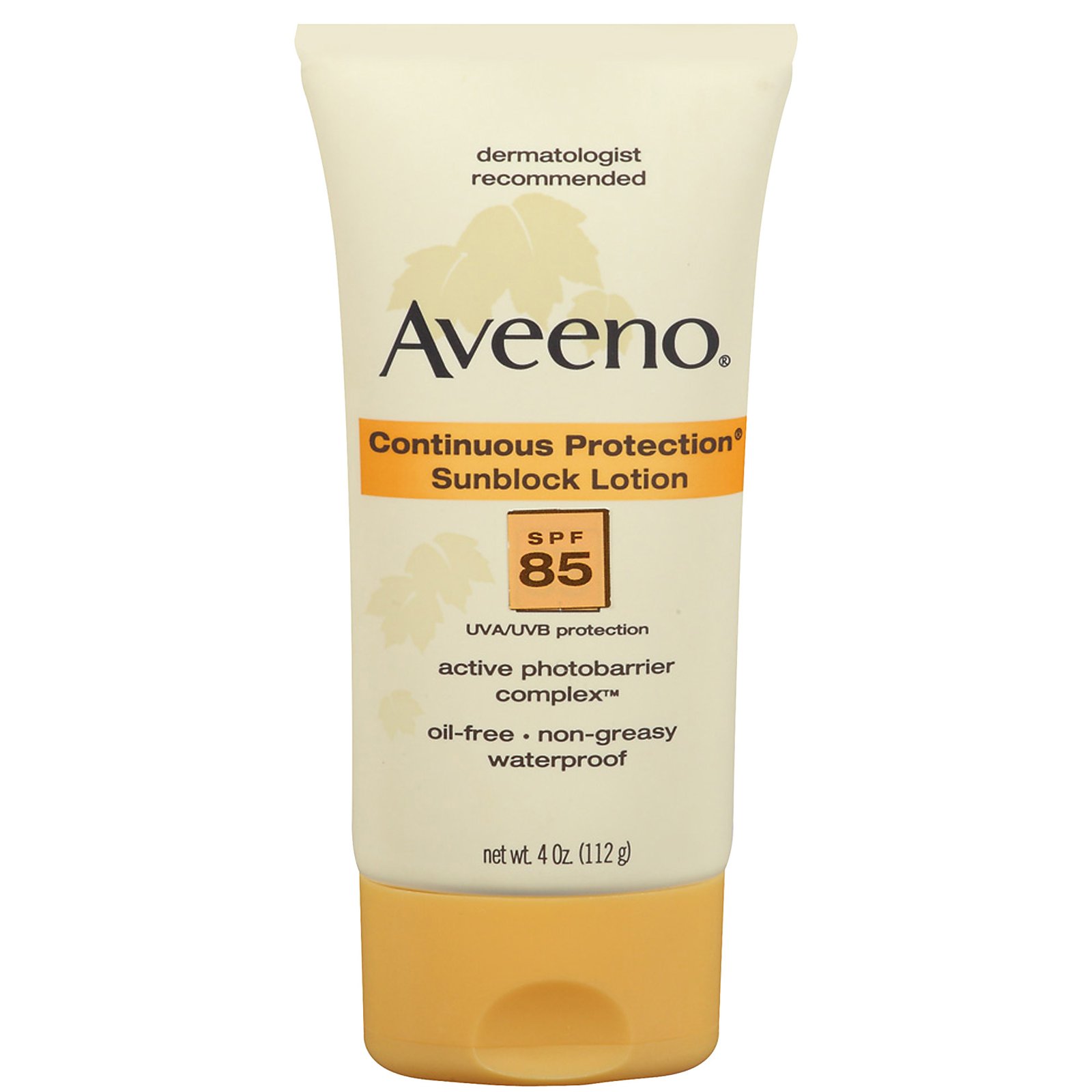 Aveeno sunblock lotion SPF 85