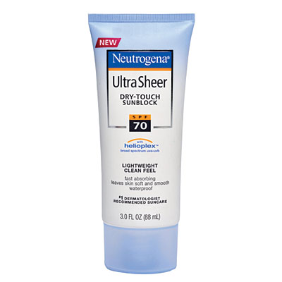 neutrogena ultra sheer sunscreen with spf 70