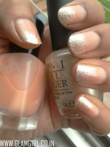 CURRENTLY LOVING N*de GLITTER OMBRE NAILS 7
