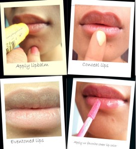 How to apply glosses on pigmented lips