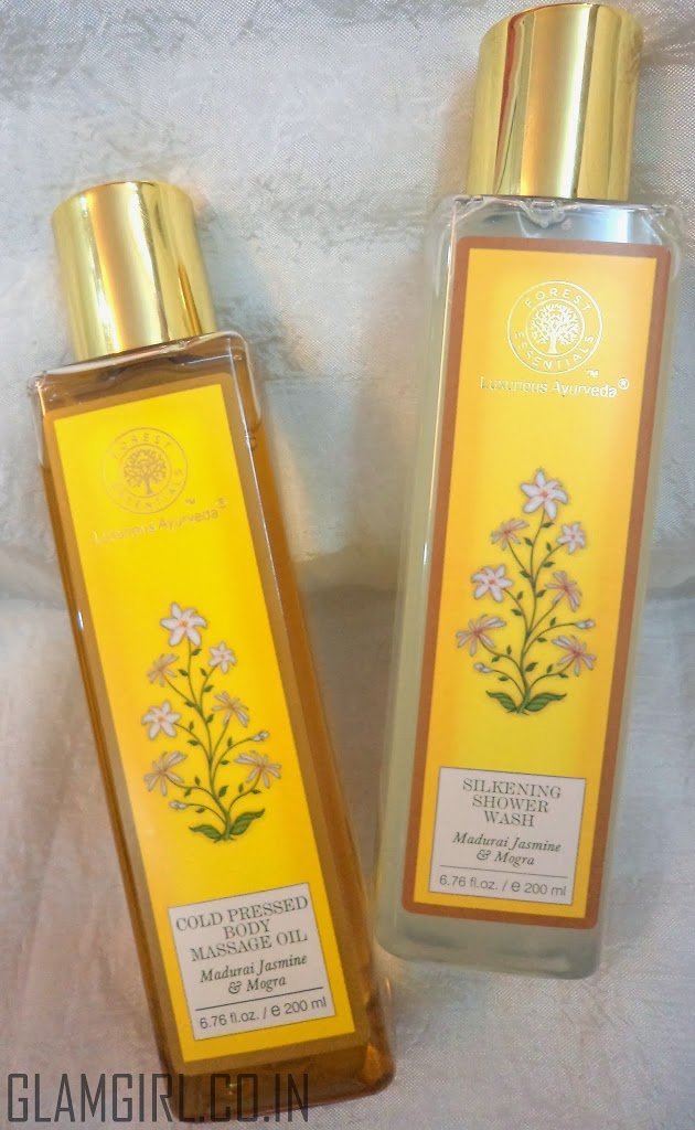 forest essentials body oil and shower gel review
