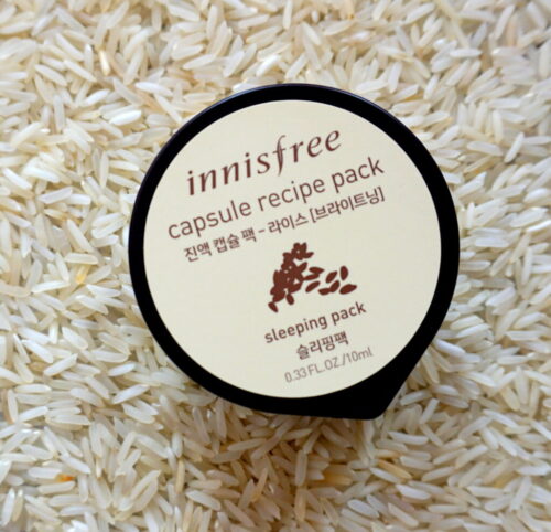 Innisfree capsule recipe pack - rice review