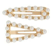 bead and crystal hair clips