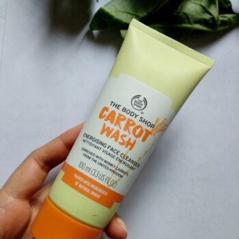 the body shop carrot face wash review