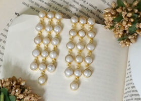 iwishh pearl embellished earrings