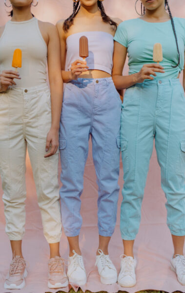 pastel pants