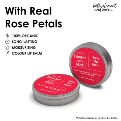 Real Rose Petals Lip Balm