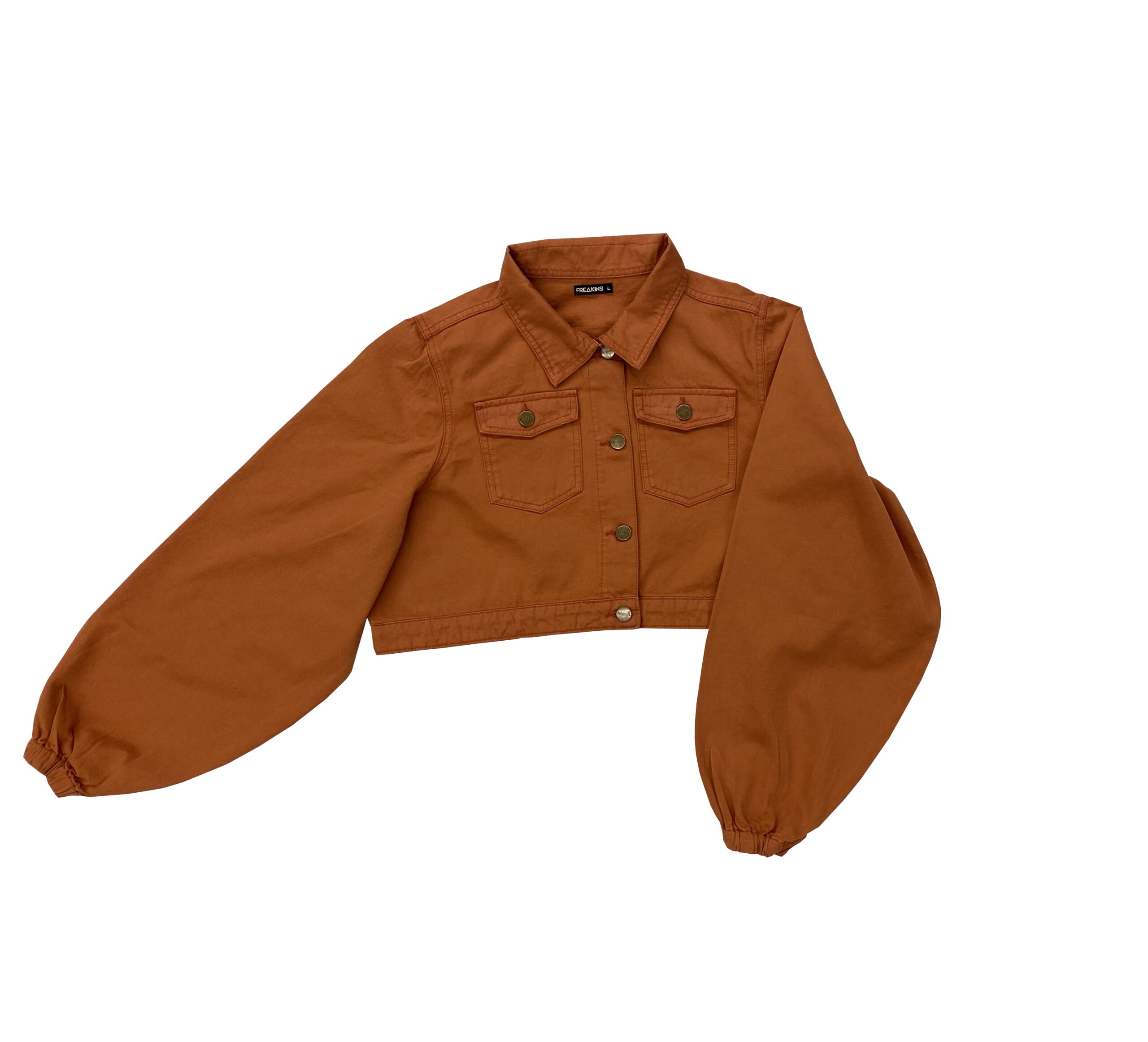 Puff sleeves rust jacket - Freakins