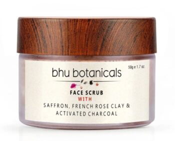 Face Scrub (with Saffron, French Rose Clay & Activated Charcoal