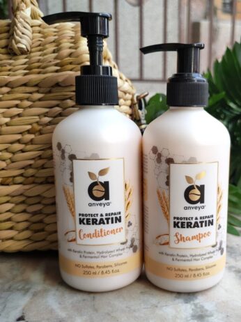 Anveya protect & repair keratin shampoo and conditioner review