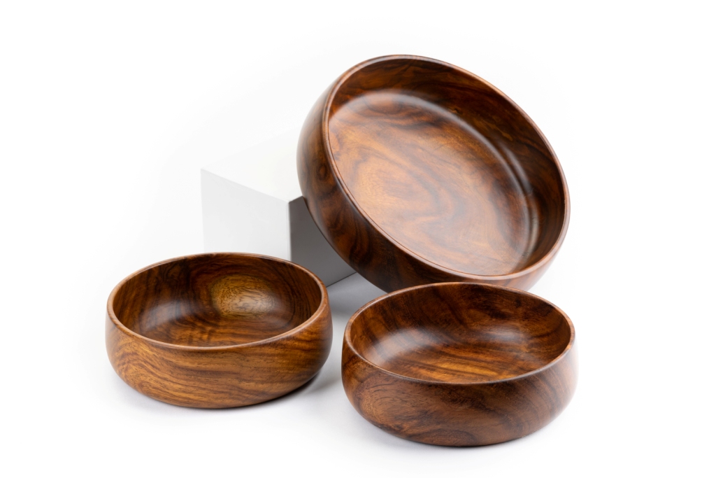 BARO Wooden Bowl Set of 3