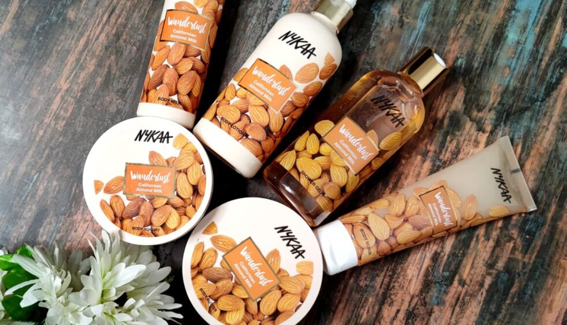 Nykaa Wanderlust californian almond milk range review