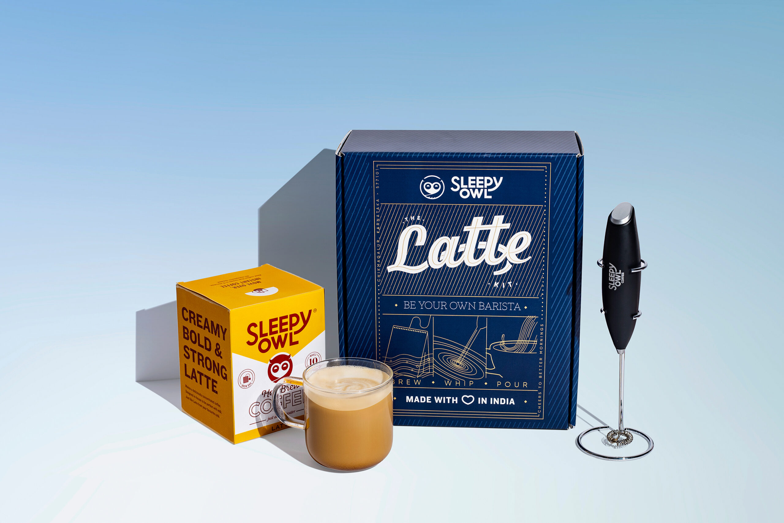 Sleepy Owl latte kit