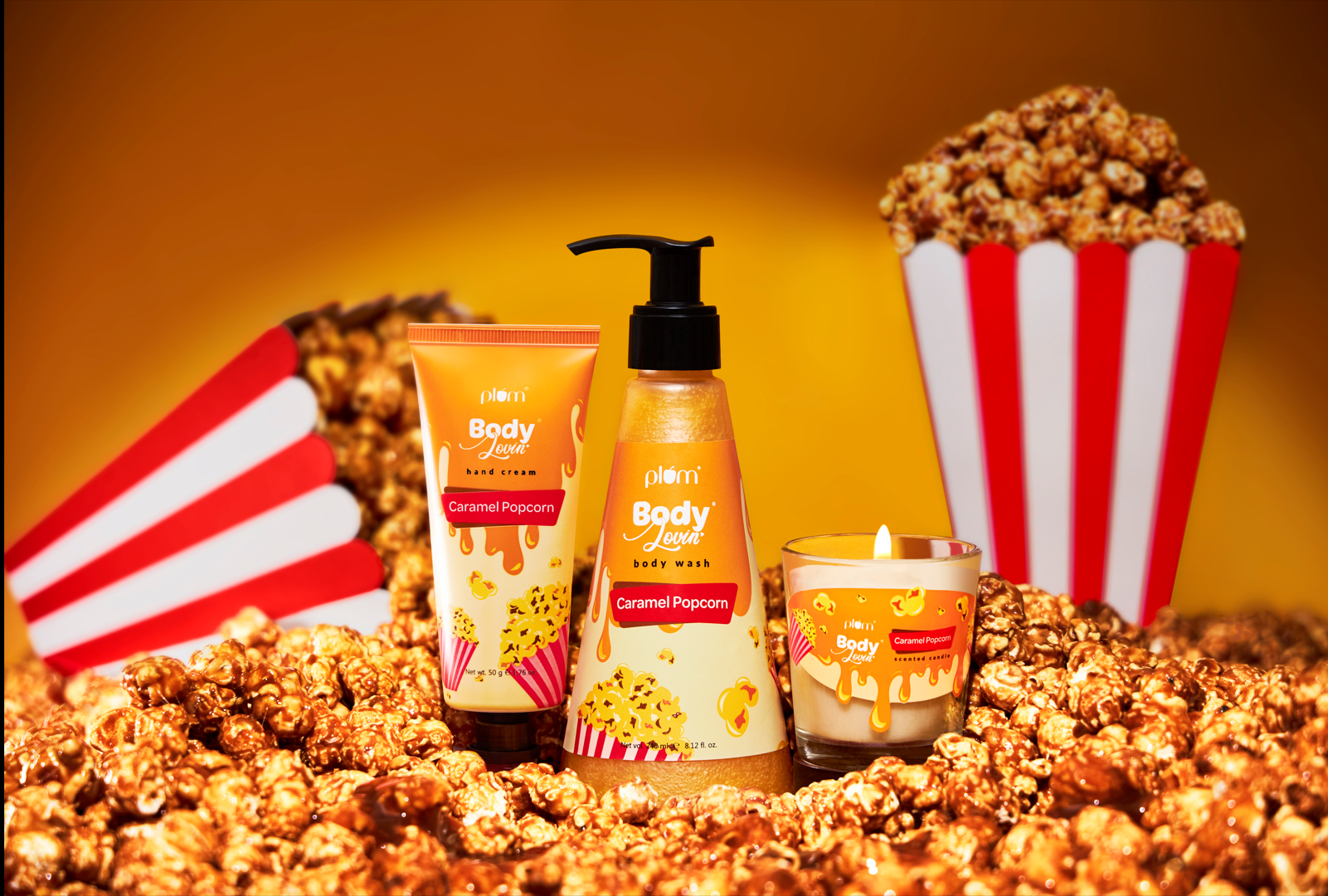 Caramel Popcorn BODYCARE? Yup, Plum BodyLovin’ made THAT happen!