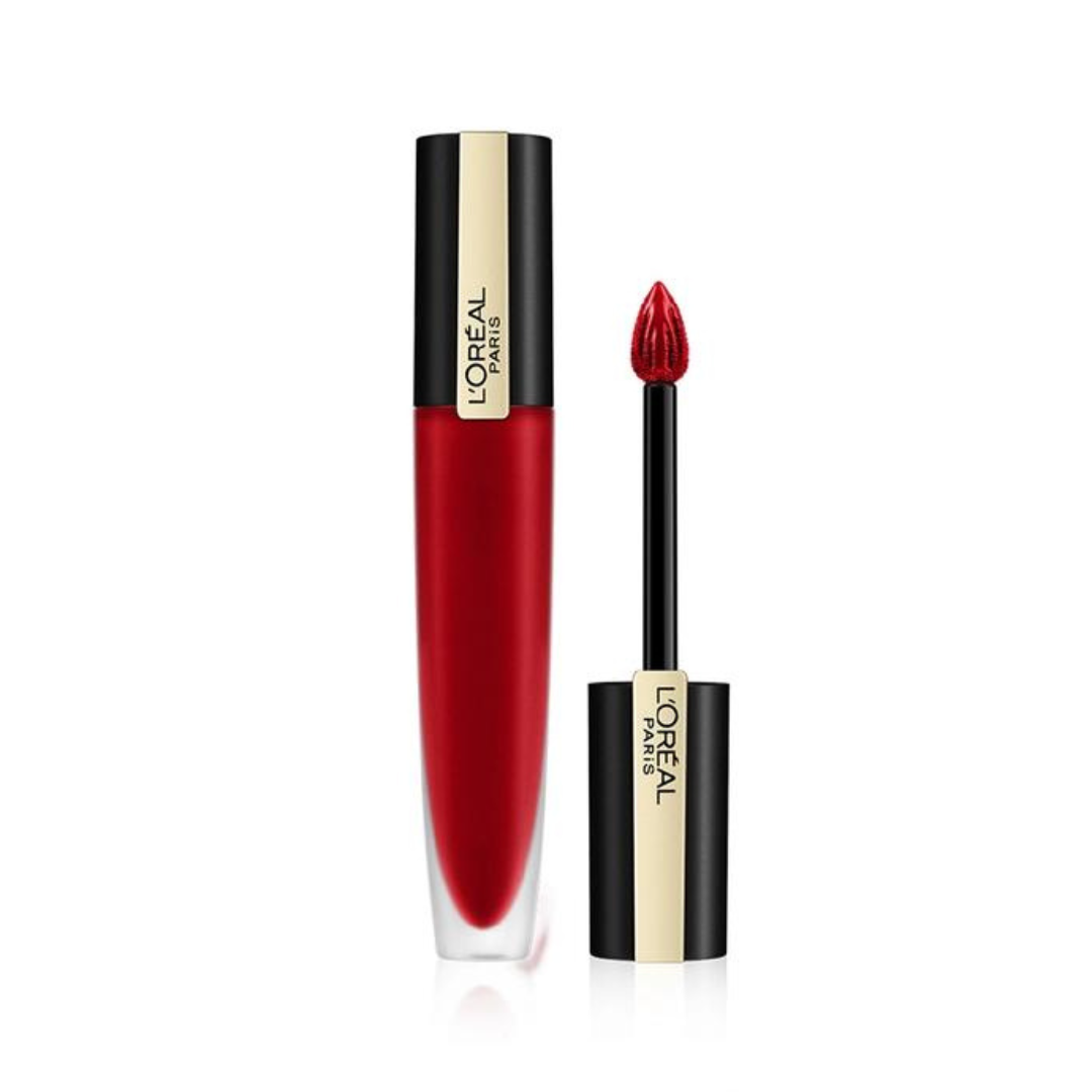 L'Oreal Paris Rouge Signature Matte Liquid Lipstick, Empowered Red