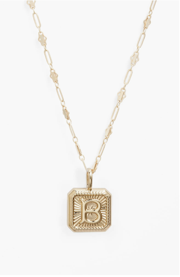 Harlow Initial Pendant Necklace 1