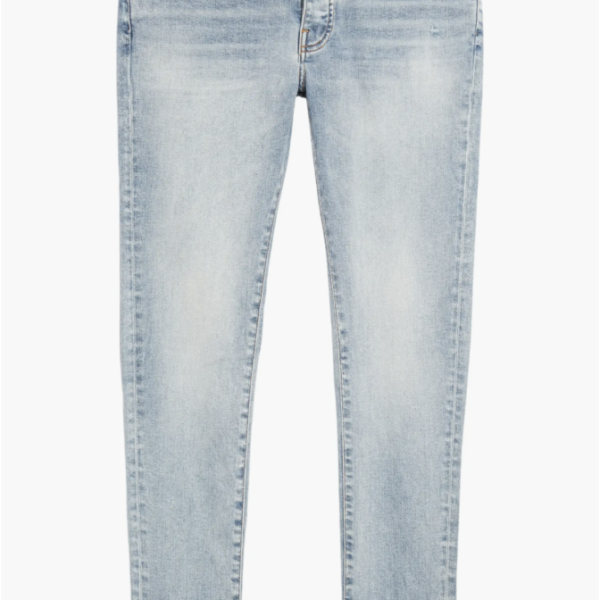 Stack Distressed Slim Fit Jeans