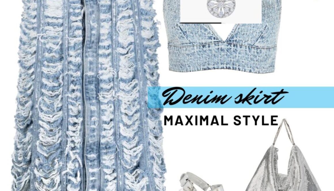 How to style a maxi denim skirt