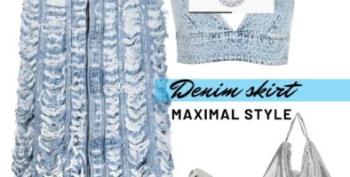 How to style a maxi denim skirt