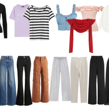 Capsule wardrobe for all your needs - bottoms & tops