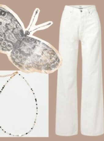 White jeans boho outfit