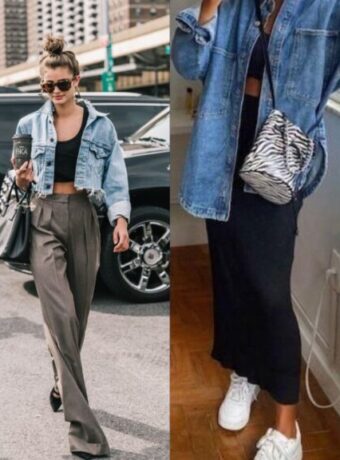 WHat to wear with Denim jackets | Denim Jacket with dress | Denim jacket with trouser | denim jacket with skirt