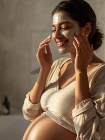 Pregnancy safe skincare in India | Indian urban pregnant woman choosing skincare | skincare during pregnancy | skincare in pregnancy